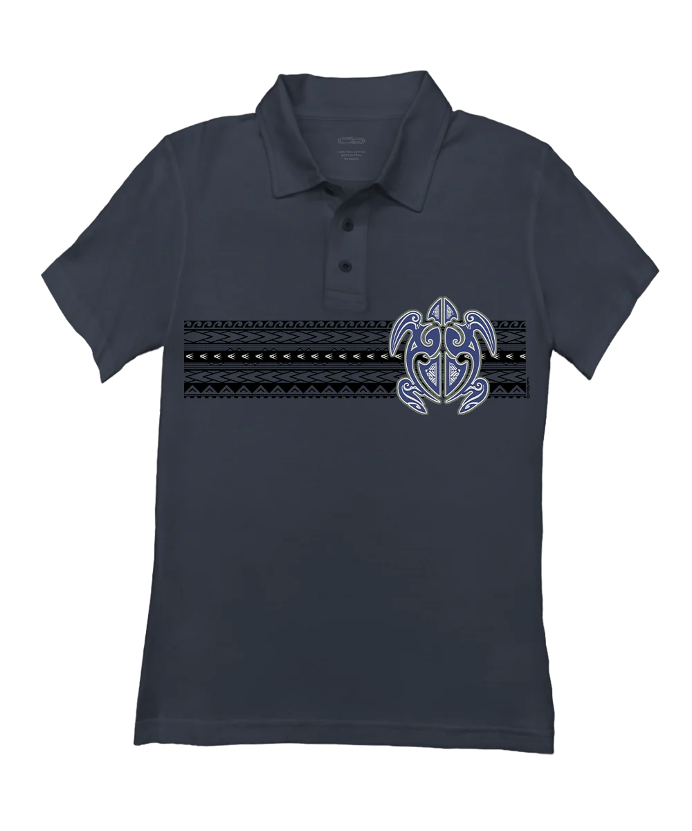 Ehukai Band - Smoke Short Sleeve Pima Polo