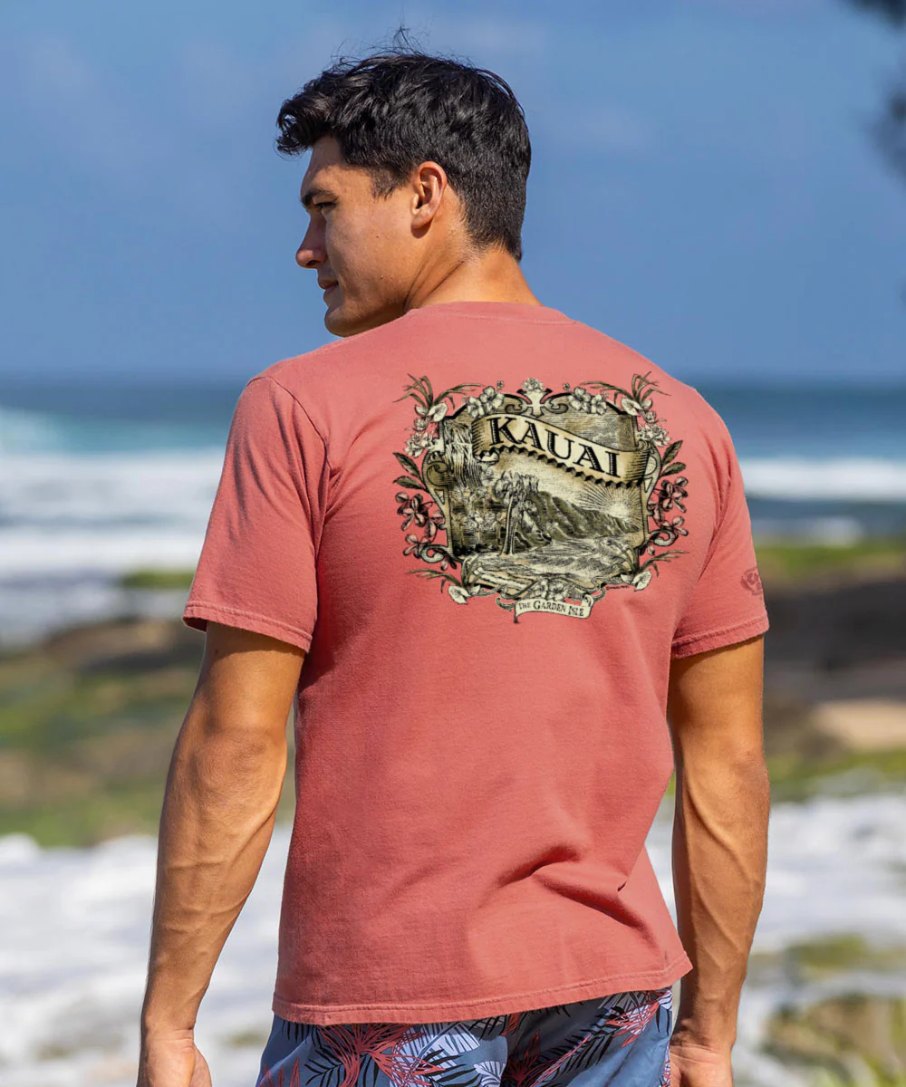 Etched Kauai - Chile Dyed Short Sleeve Crewneck T-Shirt - Image 2