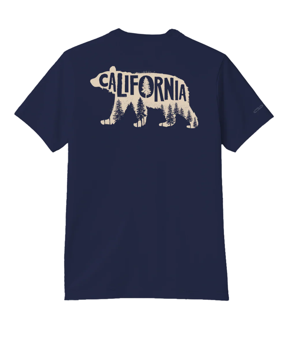 Forest Bear - Indigo Short Sleeve Pima T-Shirt