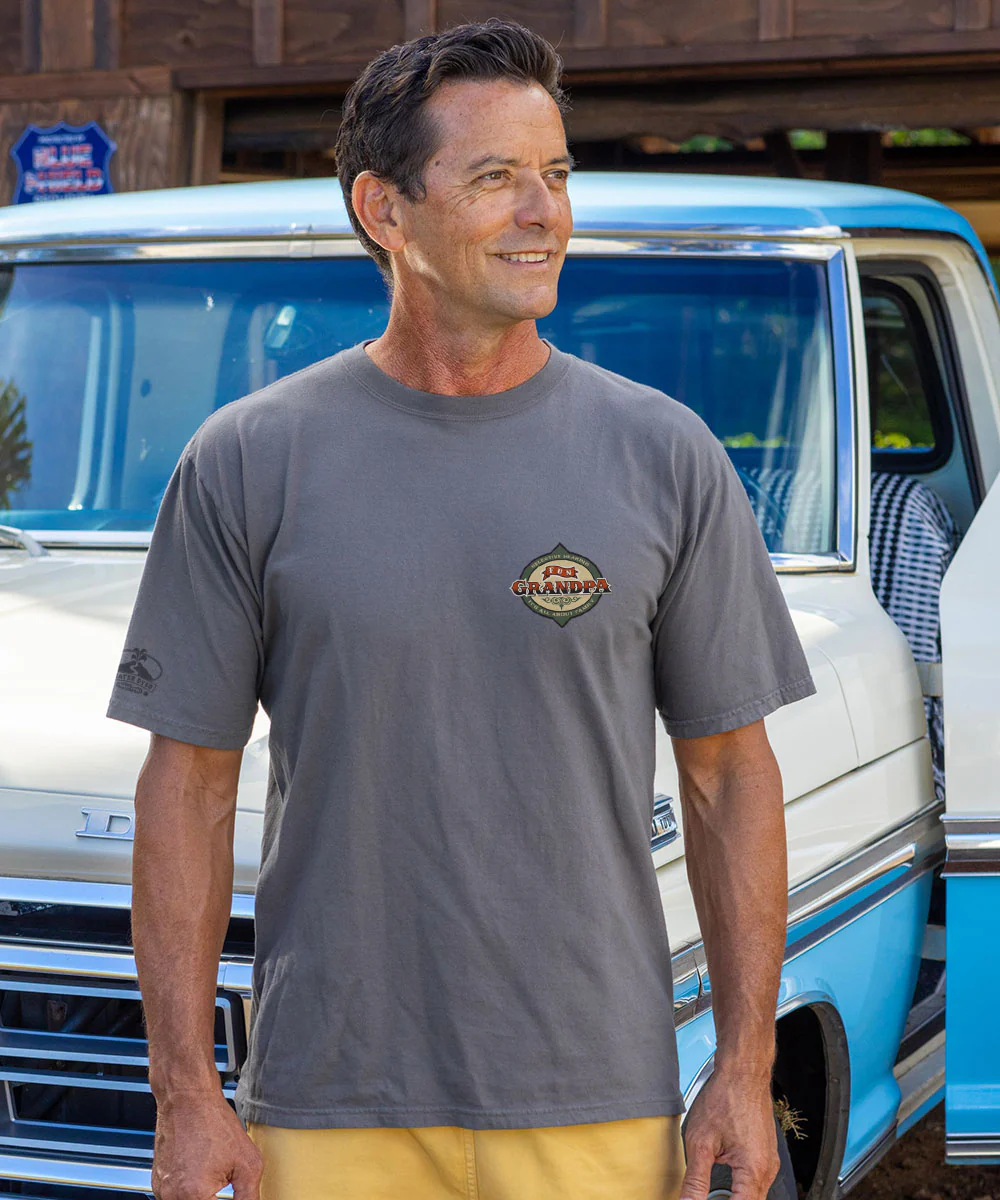Fun Grandpa - Crater Dyed® Short Sleeve Crewneck T-Shirt - Image 3