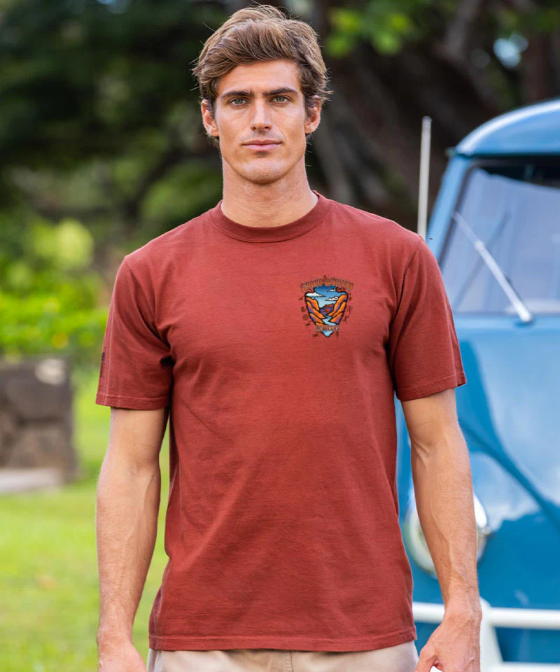Grand Canyon - Whiskey Dyed Short Sleeve Crewneck T-Shirt - Image 3