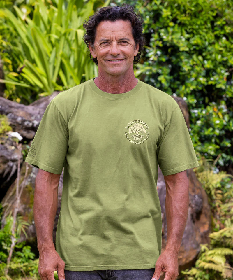 Grandpa Roots - Hemp Dyed Short Sleeve Crewneck T-Shirt - Image 3