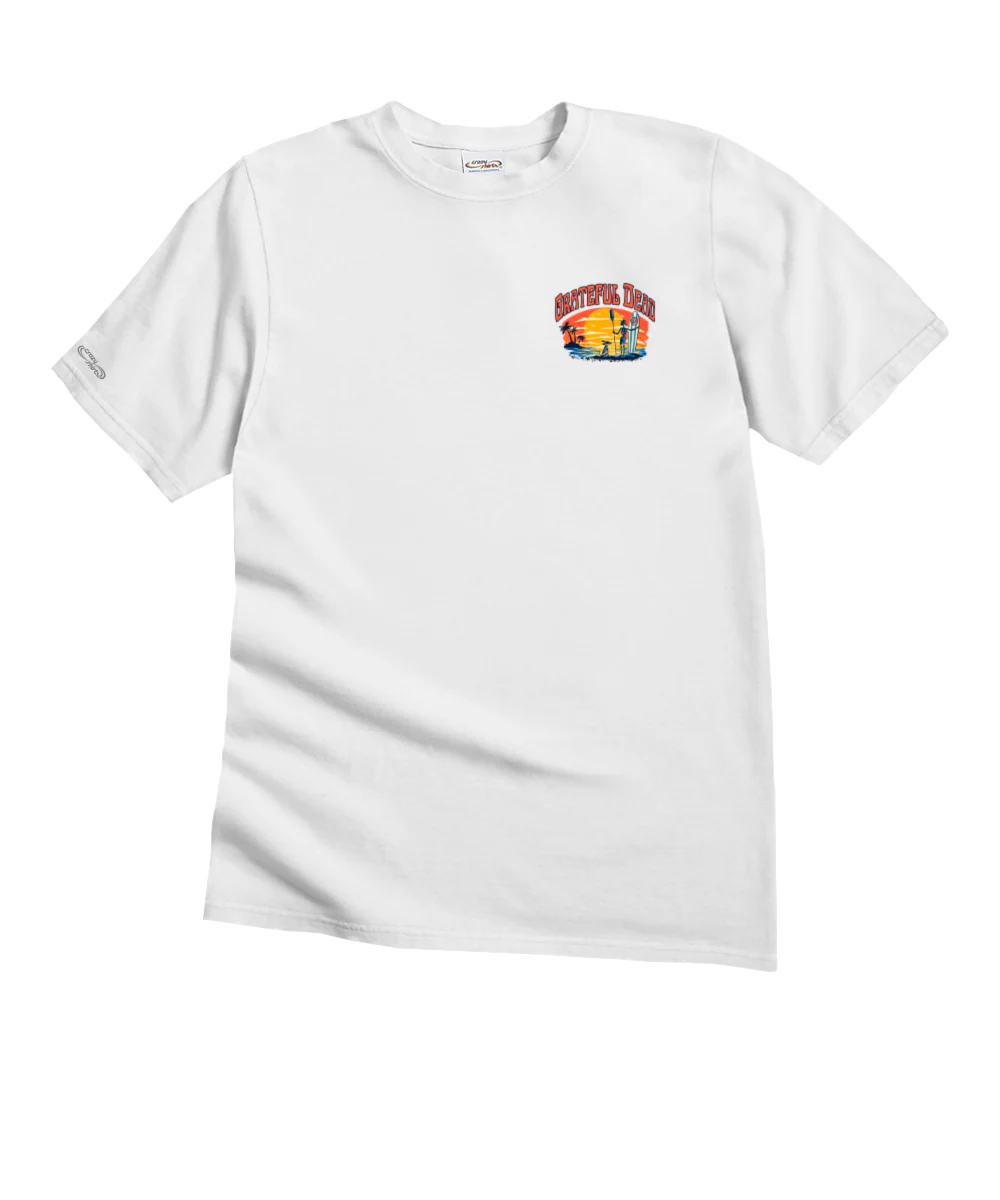 Grateful Dead Along For The Trip - White Short Sleeve Crewneck T-Shirt - Image 4