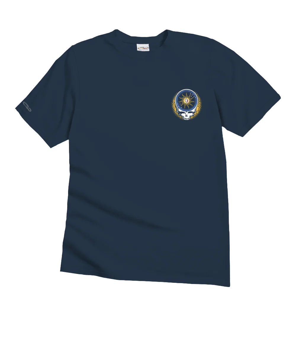 Grateful Dead Conch Republic Flag - Navy Short Sleeve Crewneck T-Shirt - Image 4