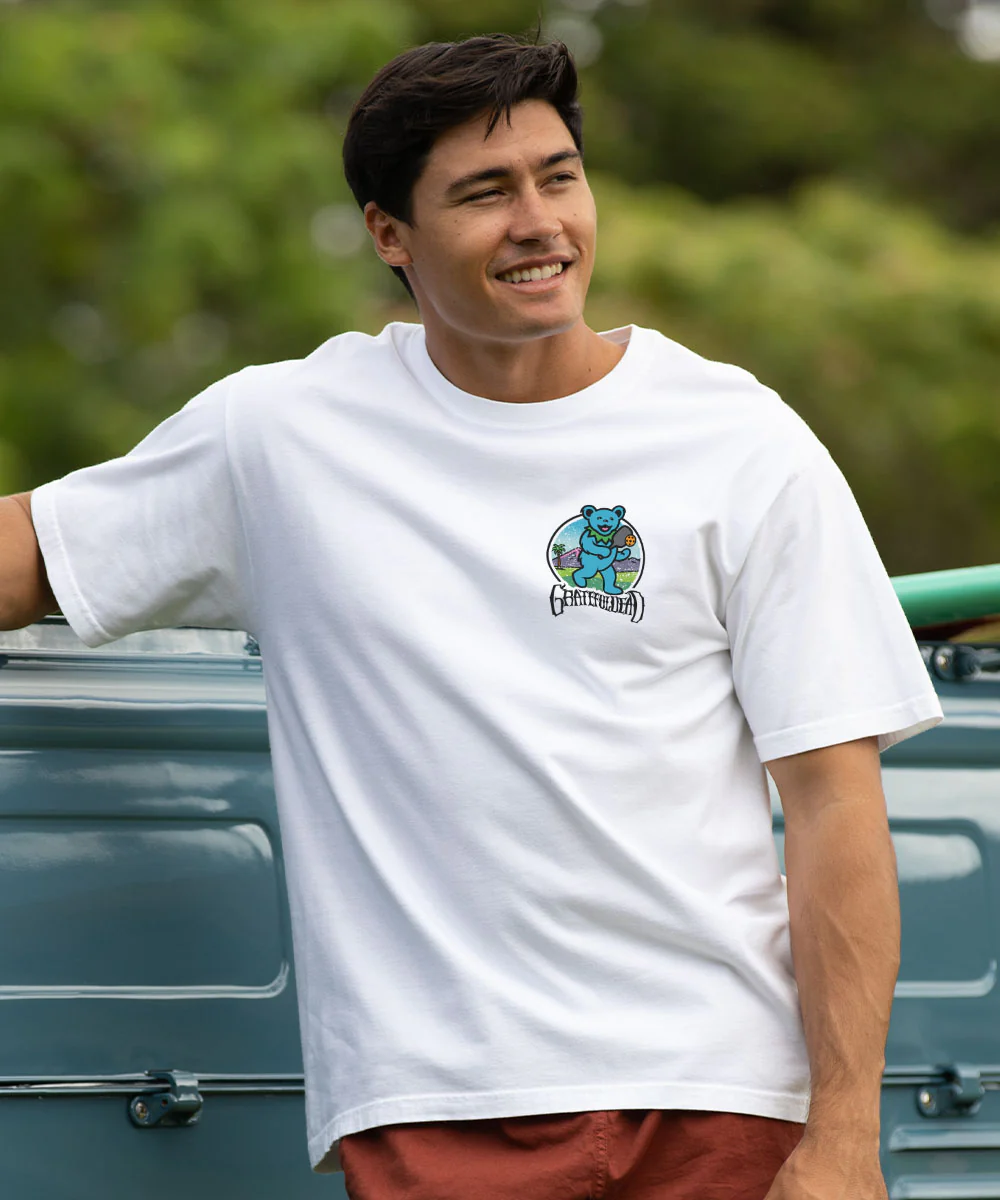 Grateful Dead Pickleball Bears - White Short Sleeve Crewneck T-Shirt - Image 3
