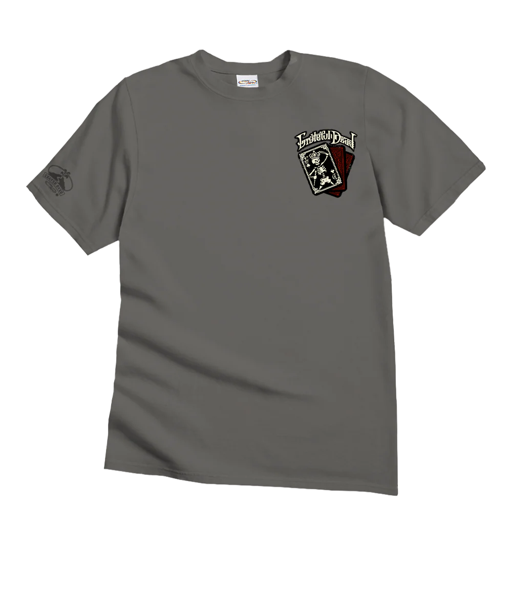 Grateful Dead Poker - Crater Dyed® Short Sleeve Crewneck T-Shirt - Image 4