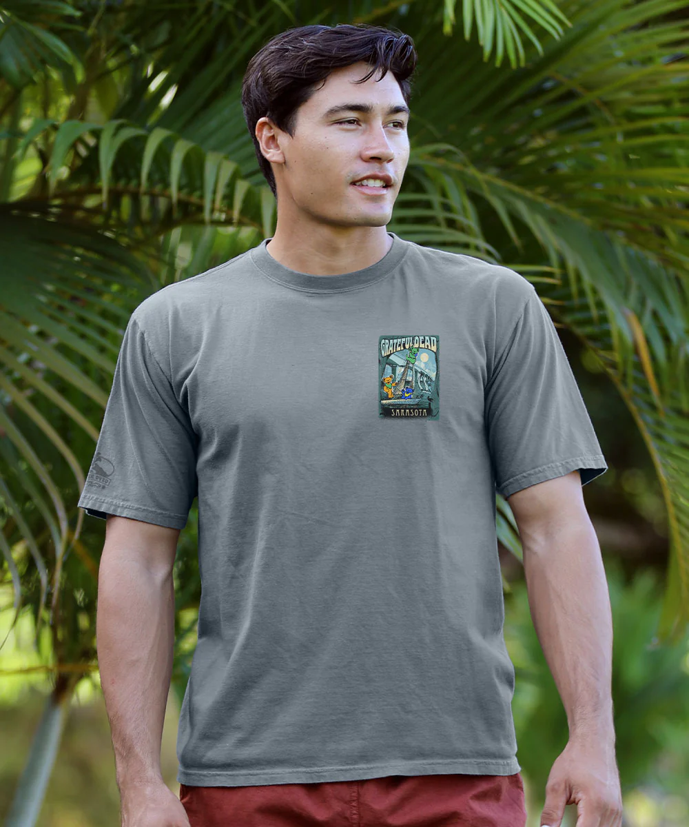 Grateful Dead Ringling Bridge Bears - Crater Dyed® Short Sleeve Crewneck T-Shirt - Image 3