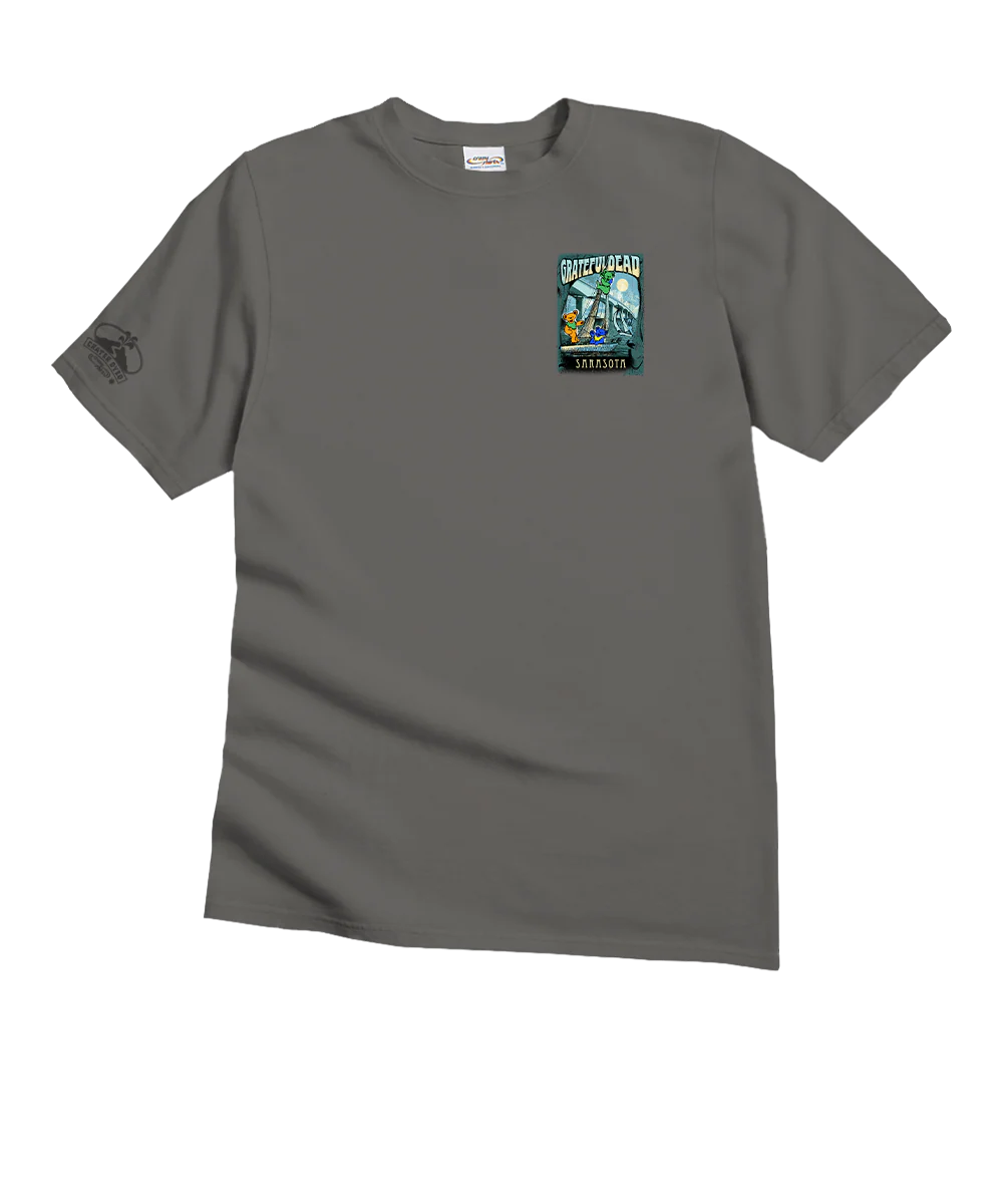 Grateful Dead Ringling Bridge Bears - Crater Dyed® Short Sleeve Crewneck T-Shirt - Image 4