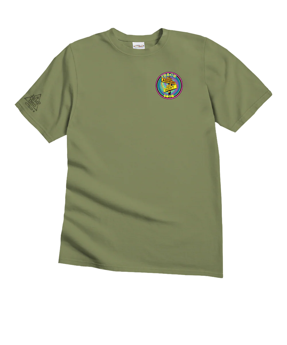 Haight Ashbury Summer - Hemp Dyed Short Sleeve Crewneck T-Shirt - Image 4