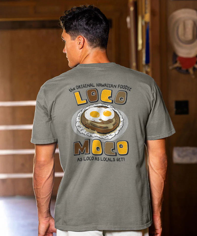Hawaii Foodie - Crater Dyed® Short Sleeve Crewneck T-Shirt - Image 2