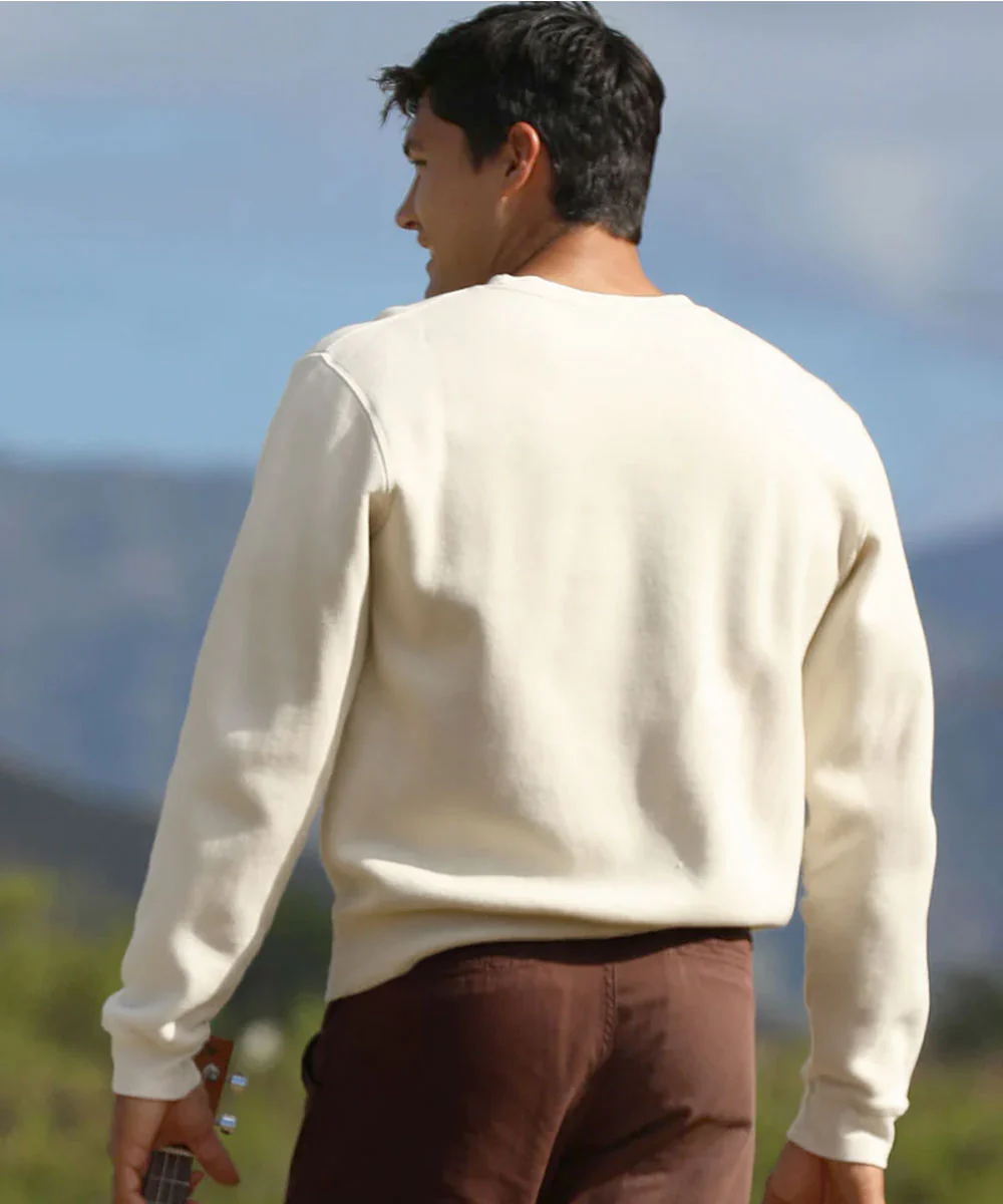 Hawaiian Islands - Coconut Dyed Long Sleeve Sweatshirt - Image 3
