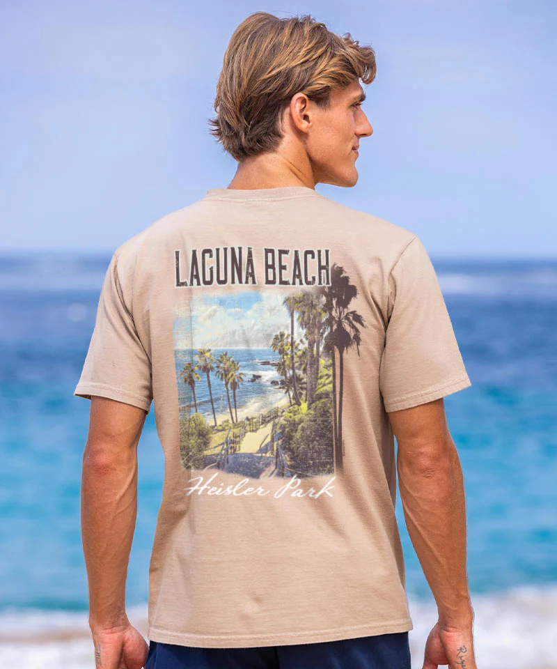 Heisler Park - Kona Coffee Dyed Short Sleeve Crewneck T-Shirt - Image 2