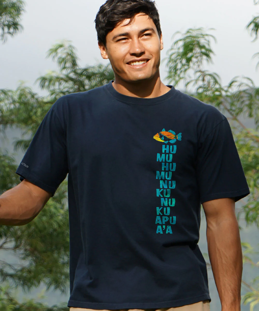Humu Kalakoa - Navy Short Sleeve Crewneck T-Shirt - Image 3