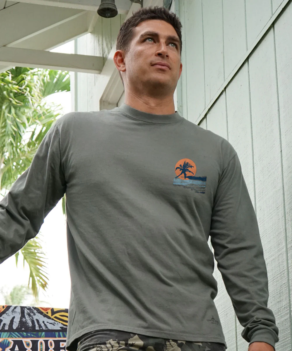 Island Lifestyle - Crater Dyed® Long Sleeve Crewneck T-Shirt - Image 3