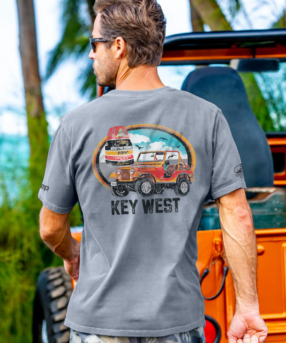Jeep® Buoy Scenic - Crater Dyed® Short Sleeve Crewneck T-Shirt - Image 2