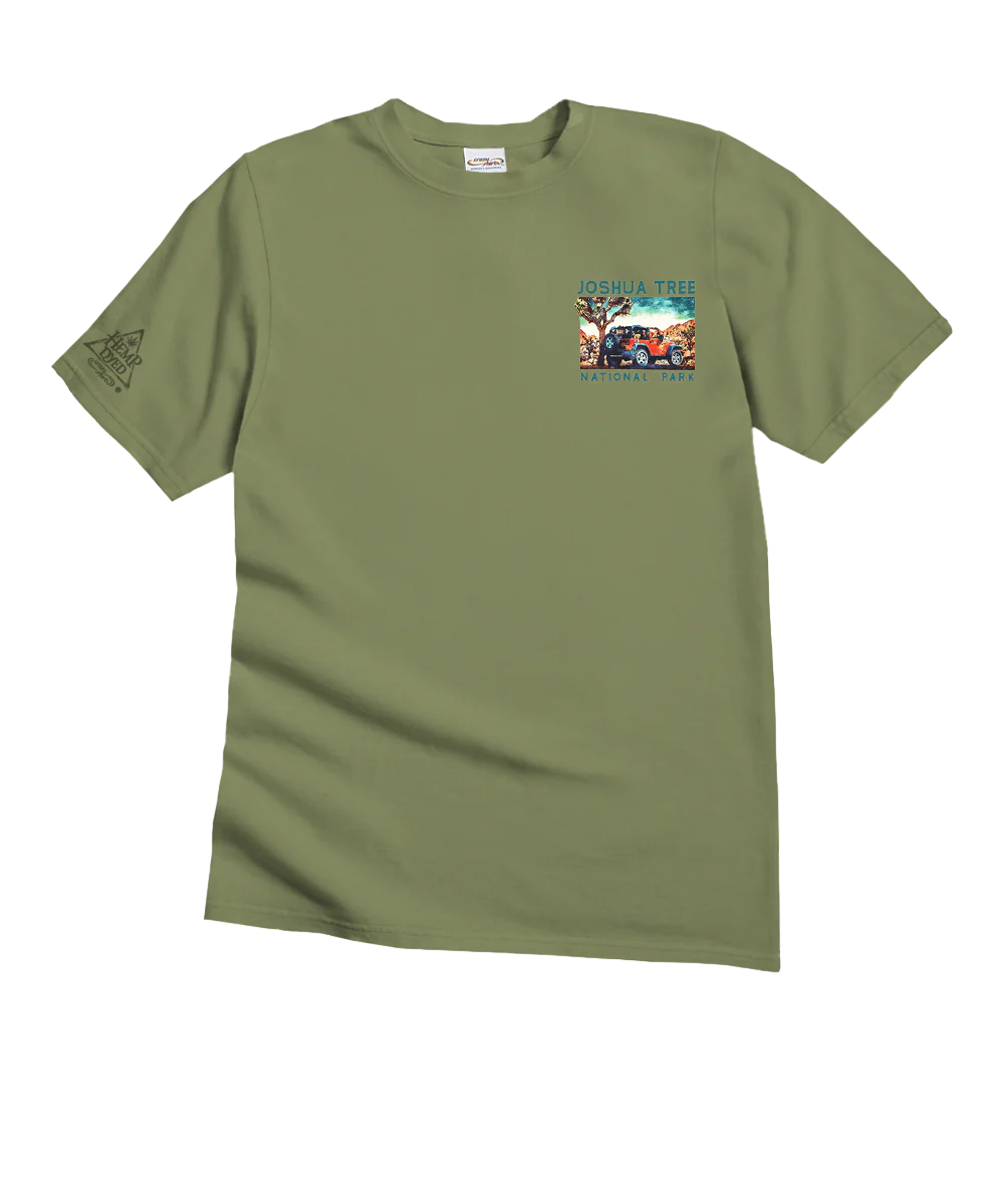 Jeep® Joshua Tree Scenic - Hemp Dyed Short Sleeve Crewneck T-Shirt - Image 4