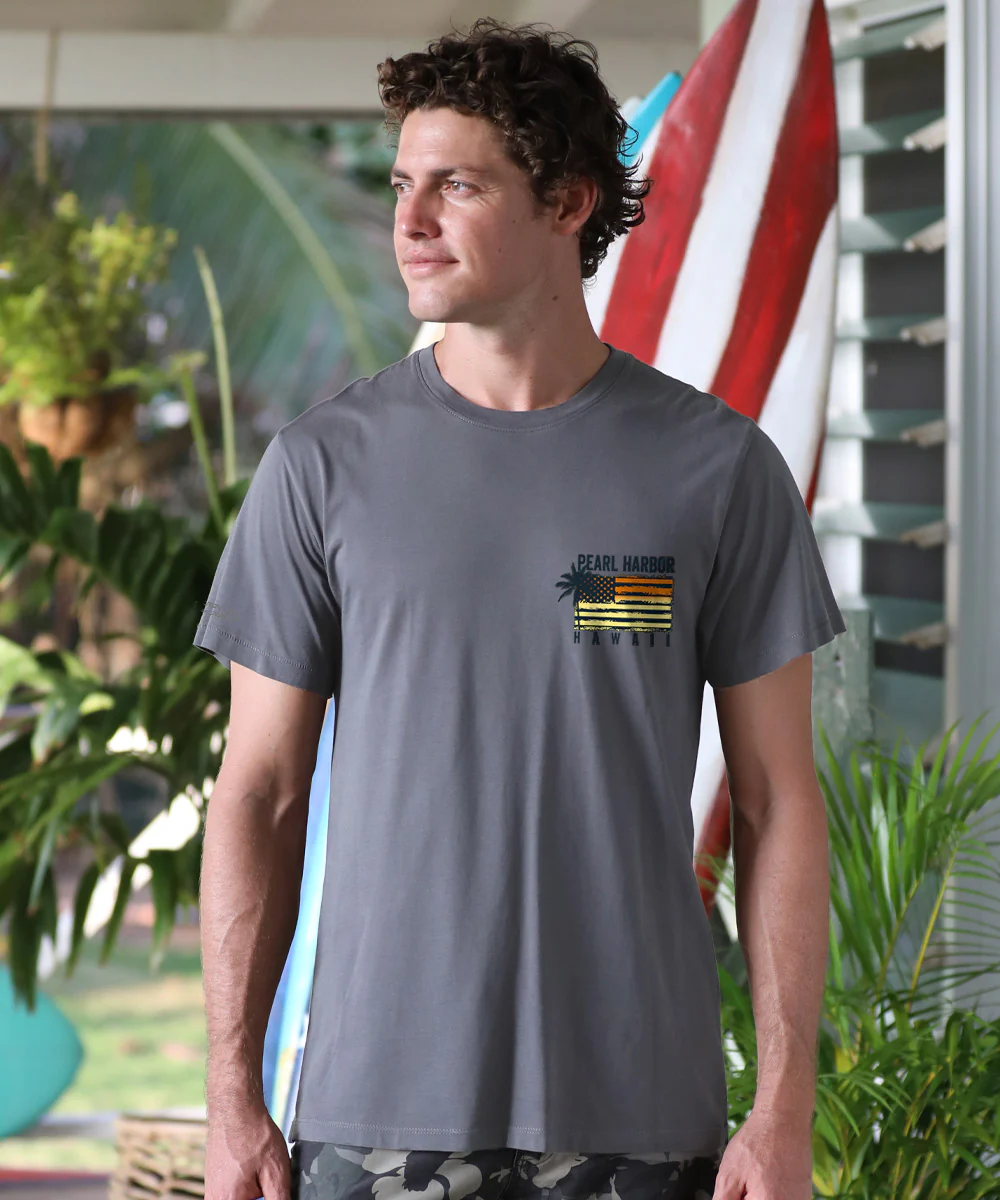 Jeep® Pearl Harbor - Smoke Short Sleeve Pima T-Shirt - Image 3