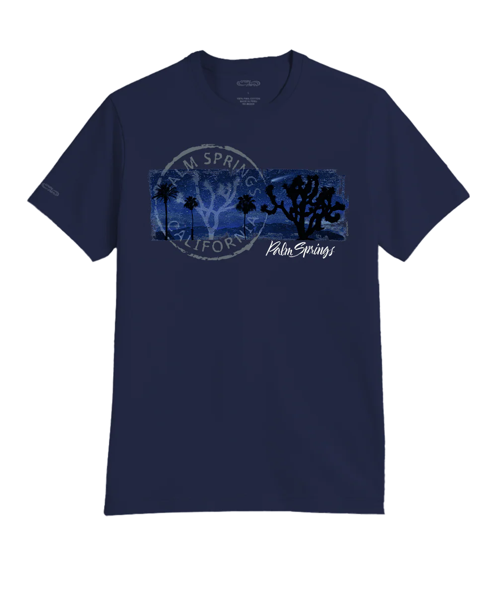Joshua Stars - Indigo Short Sleeve Pima T-Shirt