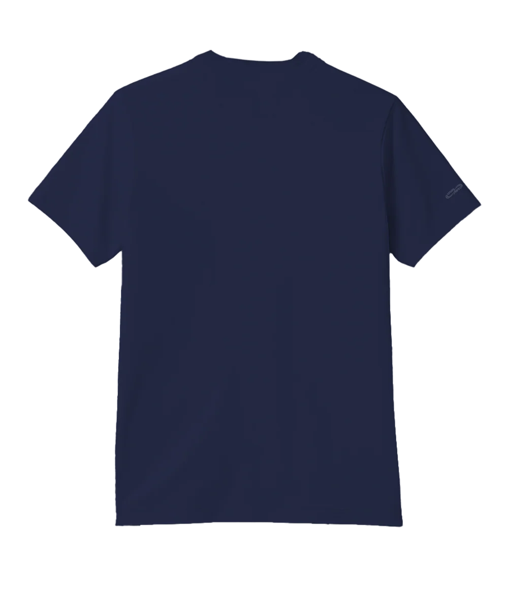 Joshua Stars - Indigo Short Sleeve Pima T-Shirt - Image 4