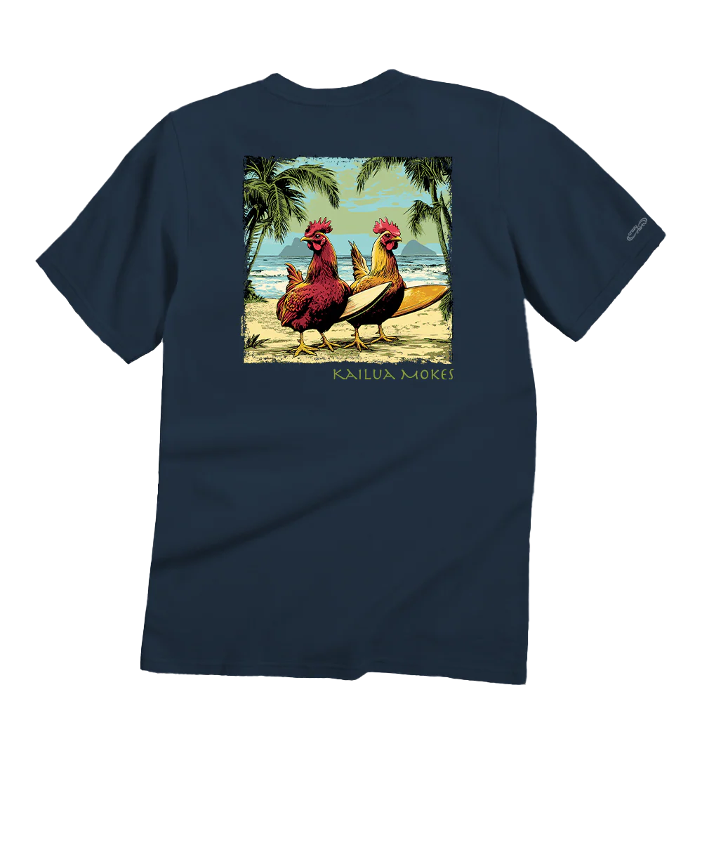 Kailua Mokes - Navy Short Sleeve Crewneck T-Shirt