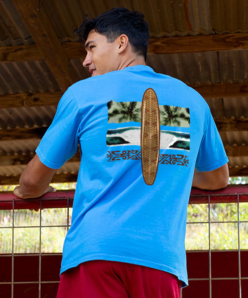 Kako Surf - Blue Hawaii Dyed Short Sleeve Crewneck T-Shirt - Image 2