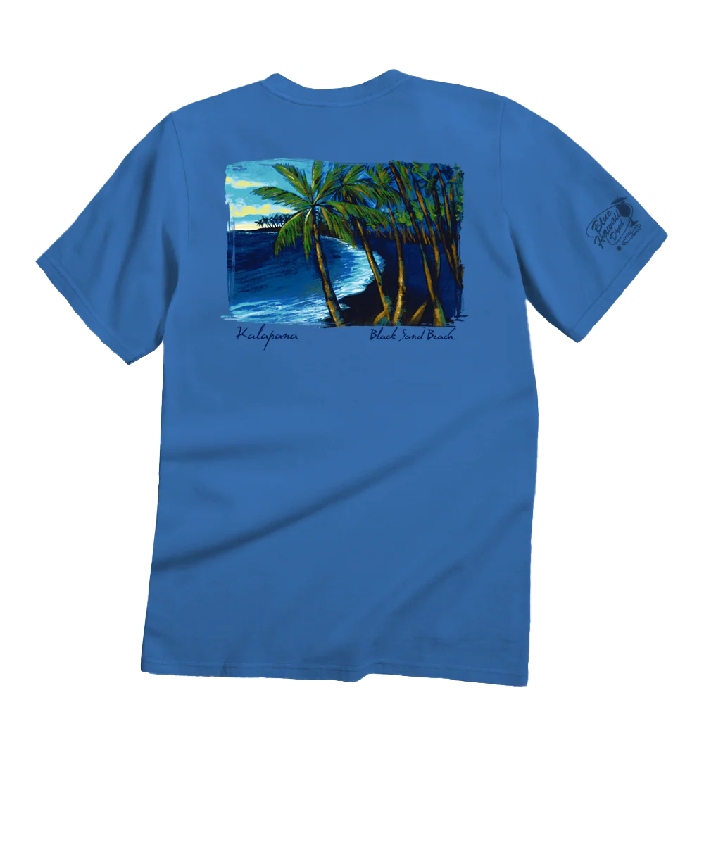 Kalapana - Blue Hawaii Dyed Short Sleeve Crewneck T-Shirt