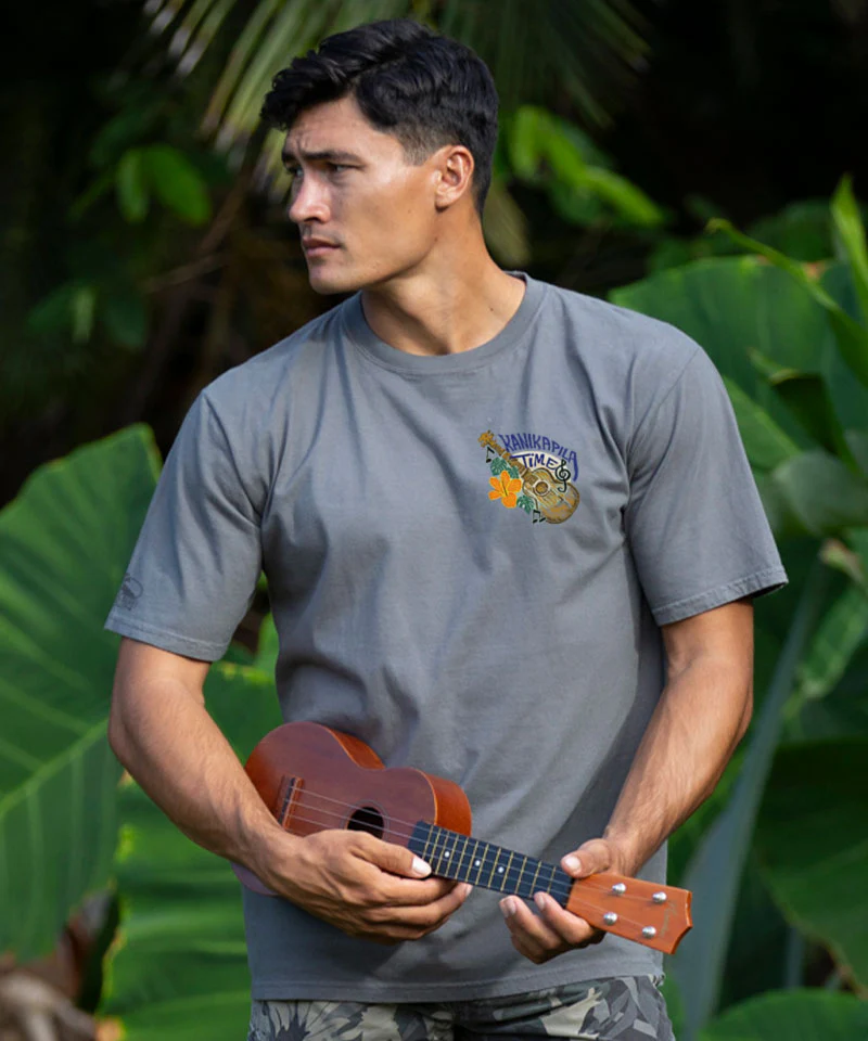 Kanikapila Time - Crater Dyed® Short Sleeve Crewneck T-Shirt - Image 3