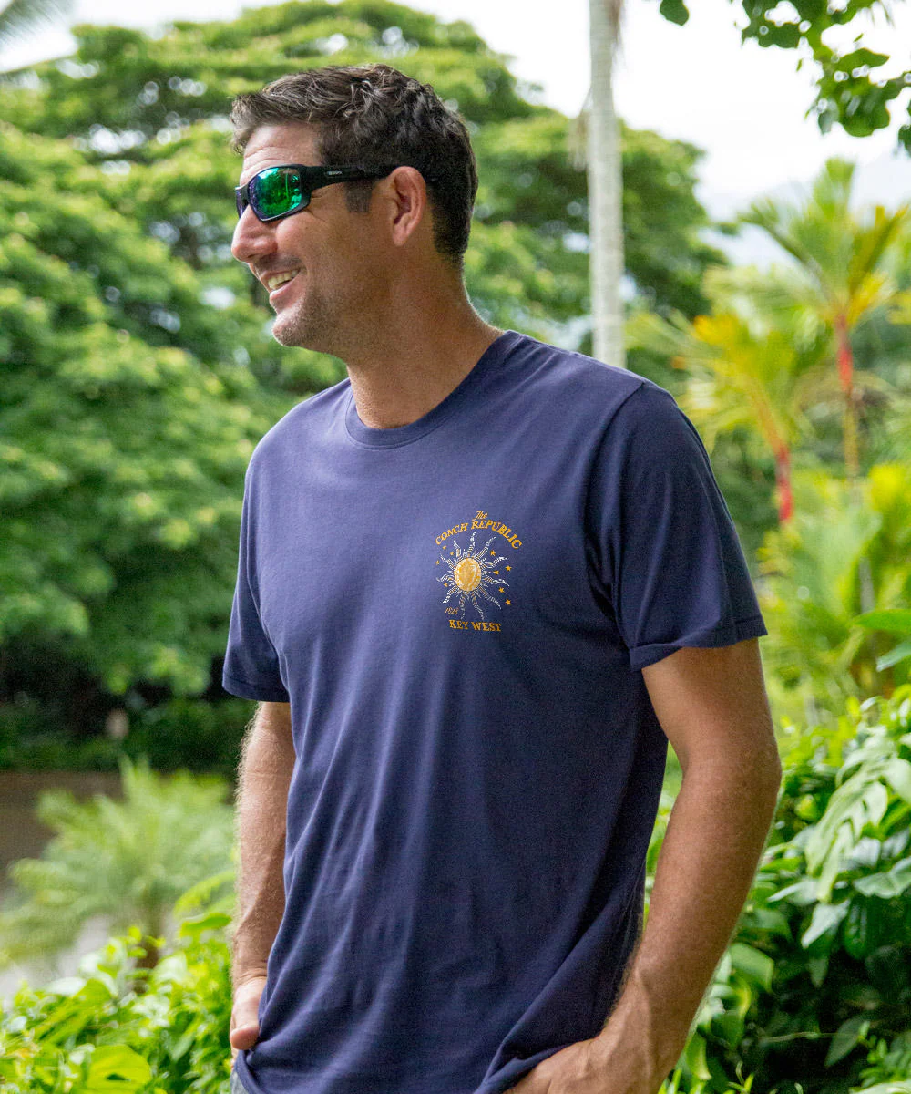 Key West Conch Republic - Indigo Short Sleeve Pima T-Shirt - Image 3