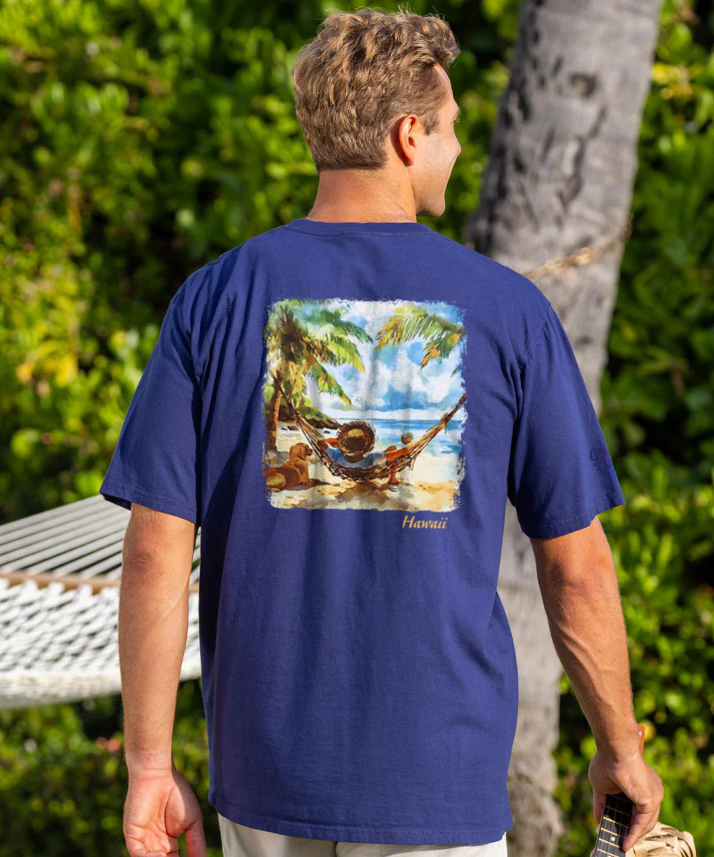 Kickback Watercolor - Grape Dyed Short Sleeve Crewneck T-Shirt - Image 2