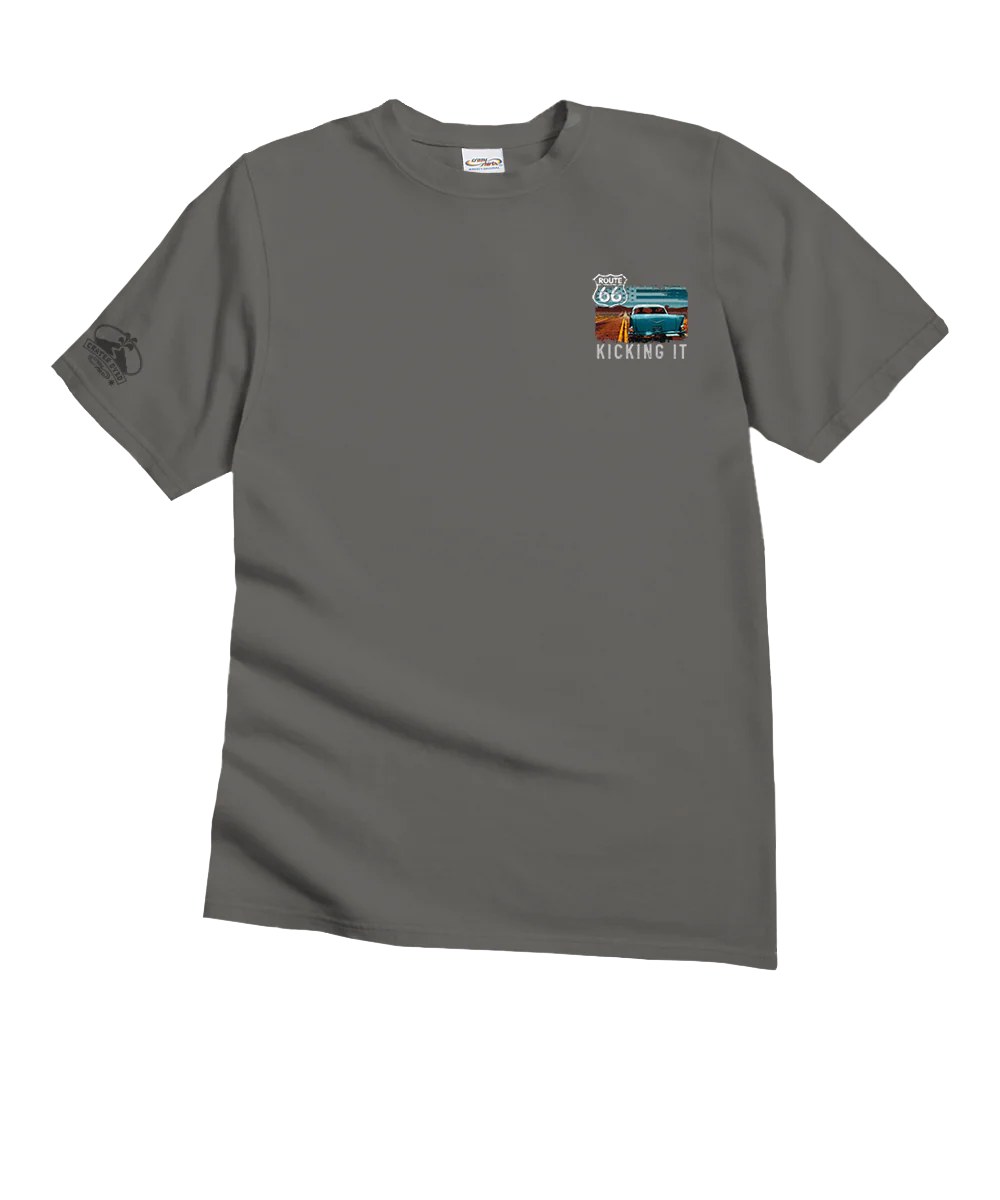 Kicking It 66 - Crater Dyed® Short Sleeve Crewneck T-Shirt - Image 4
