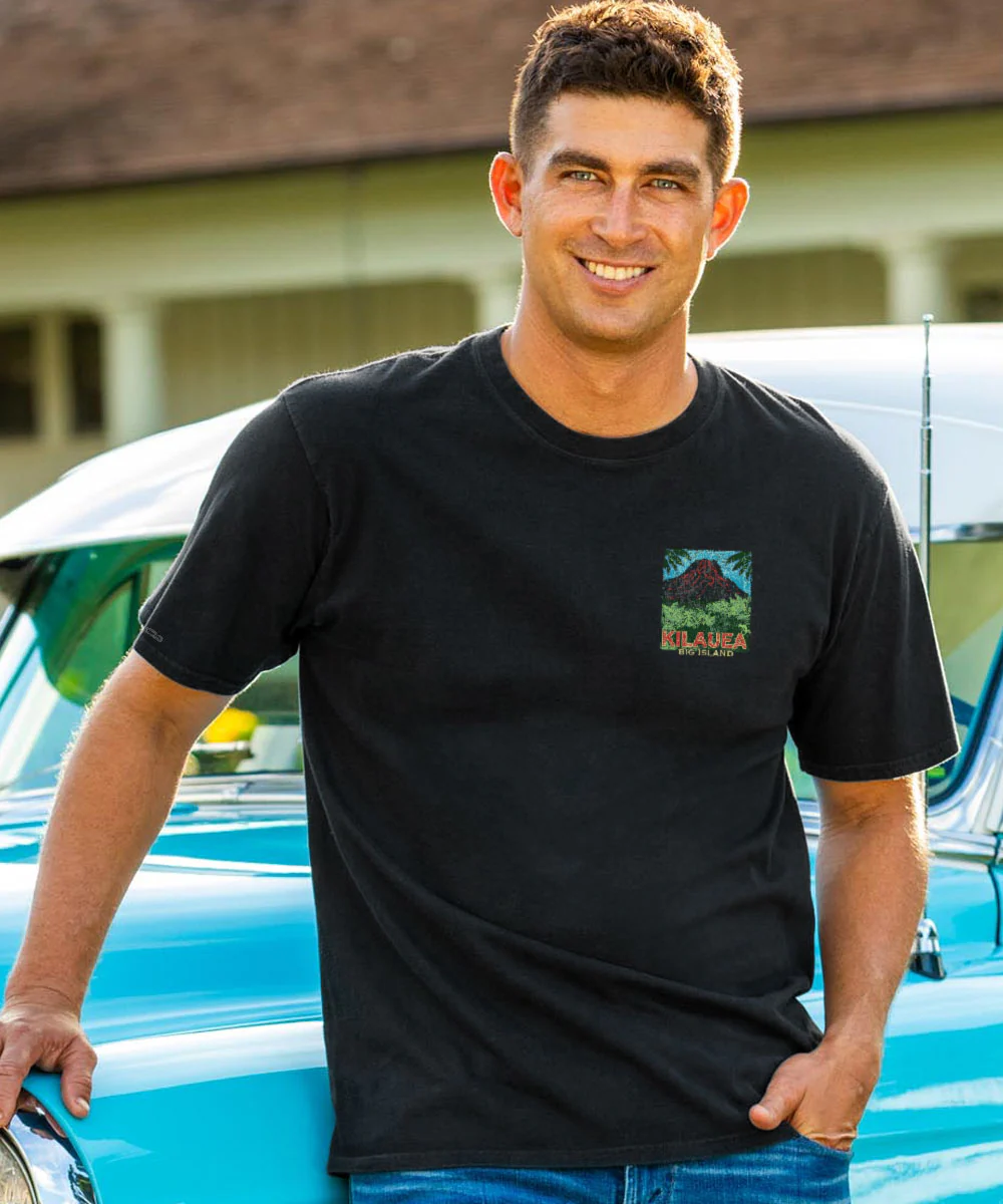 Kilauea Island Style - Black Short Sleeve Crewneck T-Shirt - Image 3