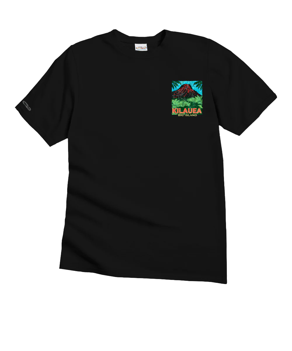 Kilauea Island Style - Black Short Sleeve Crewneck T-Shirt - Image 4