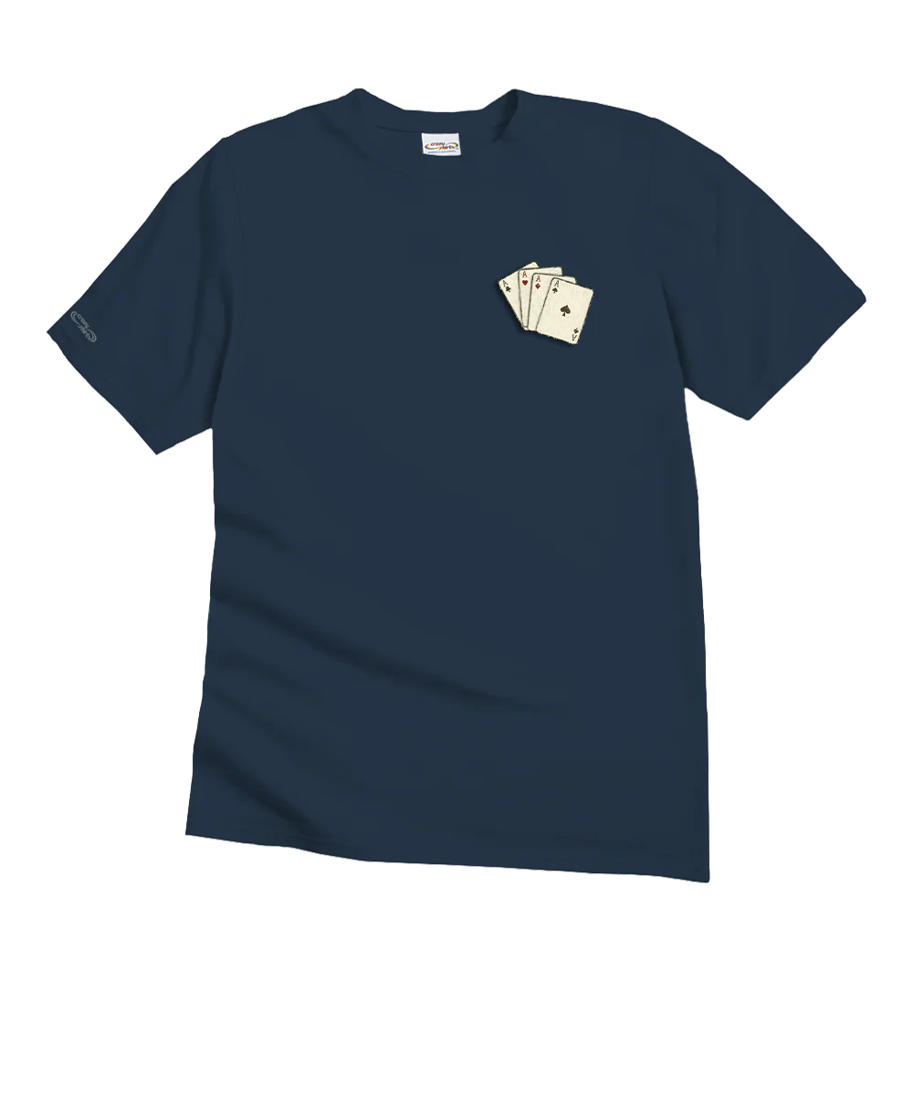 Kiss My Ace - Navy Short Sleeve Crewneck T-Shirt - Image 4