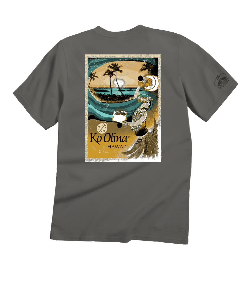 Ko Olina Hula Maiden - Crater Dyed® Short Sleeve Crewneck T-Shirt