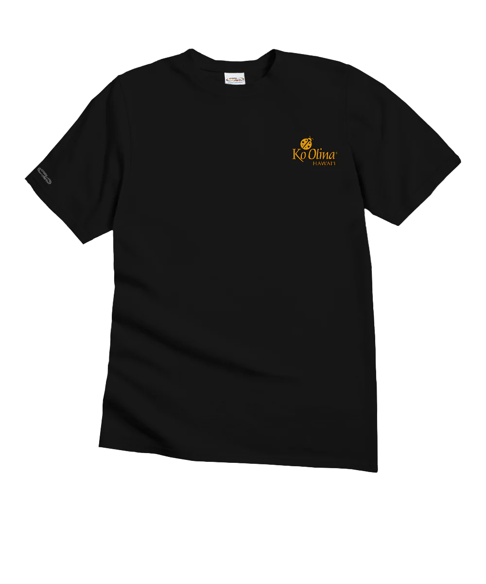 Ko Olina Lagoon Sunset - Black Short Sleeve Crewneck T-Shirt - Image 4