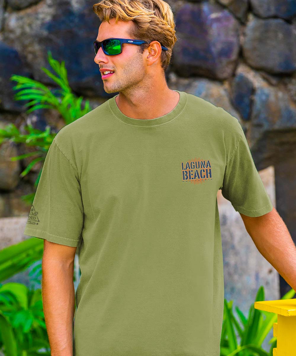 Laguna Beach - Hemp Dyed Short Sleeve Crewneck T-Shirt - Image 3