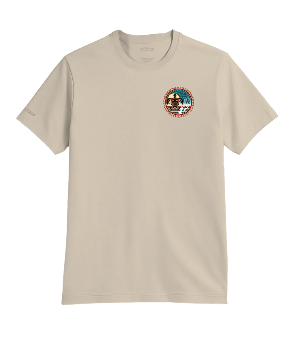 Land And Sea - Sand Short Sleeve Pima T-Shirt - Image 4