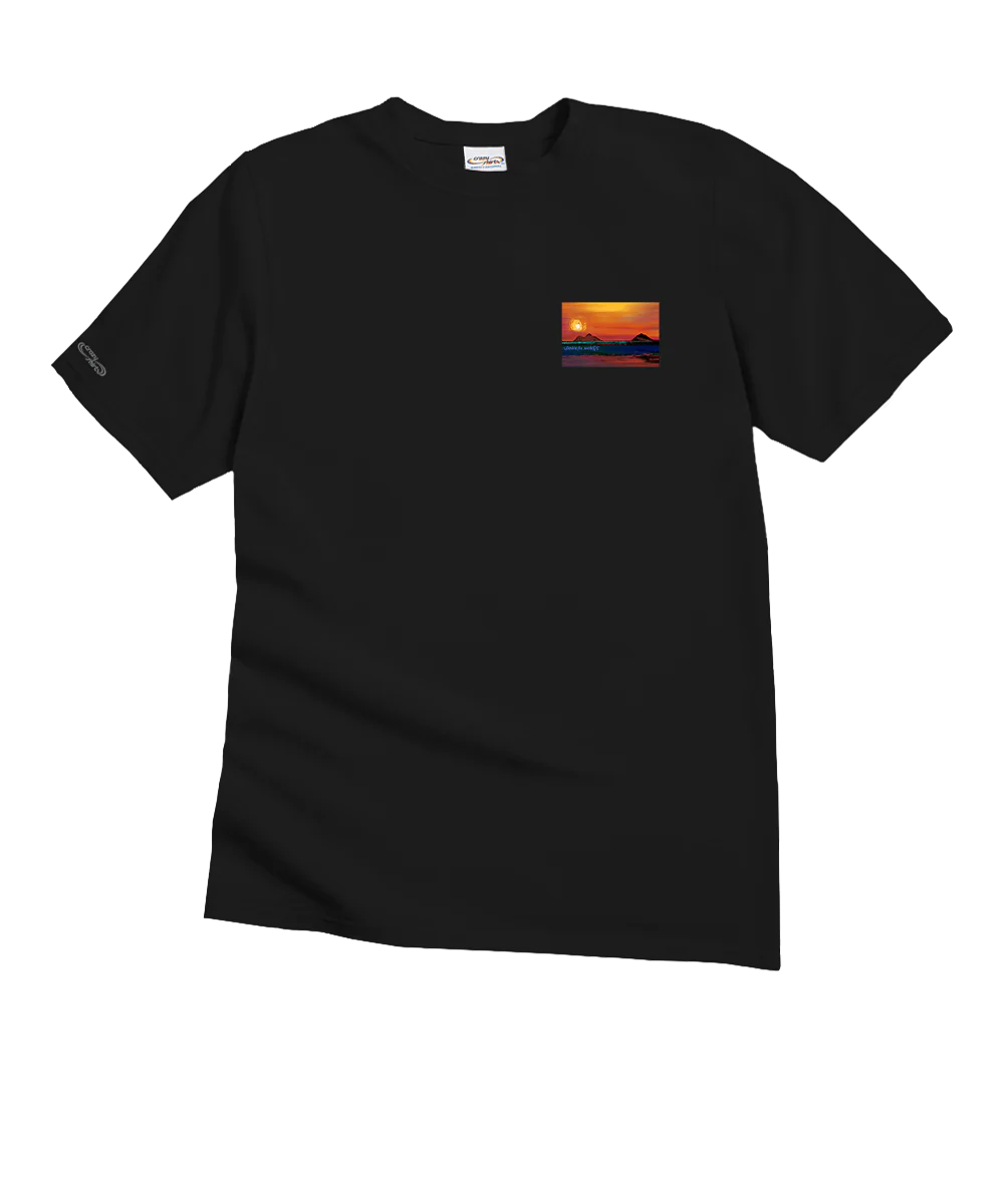 Lanikai Sun - Black Short Sleeve Crewneck T-Shirt - Image 4