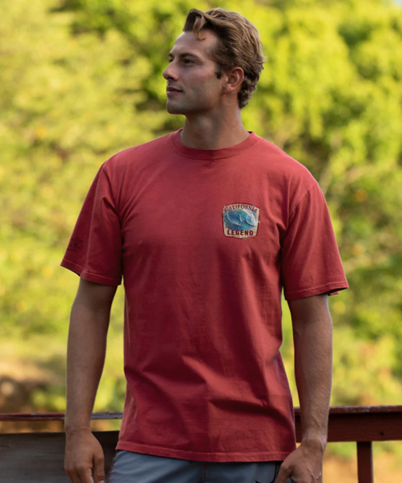 Legend Of The Pacific - Paradise Red Dyed Short Sleeve Crewneck T-Shirt - Image 3