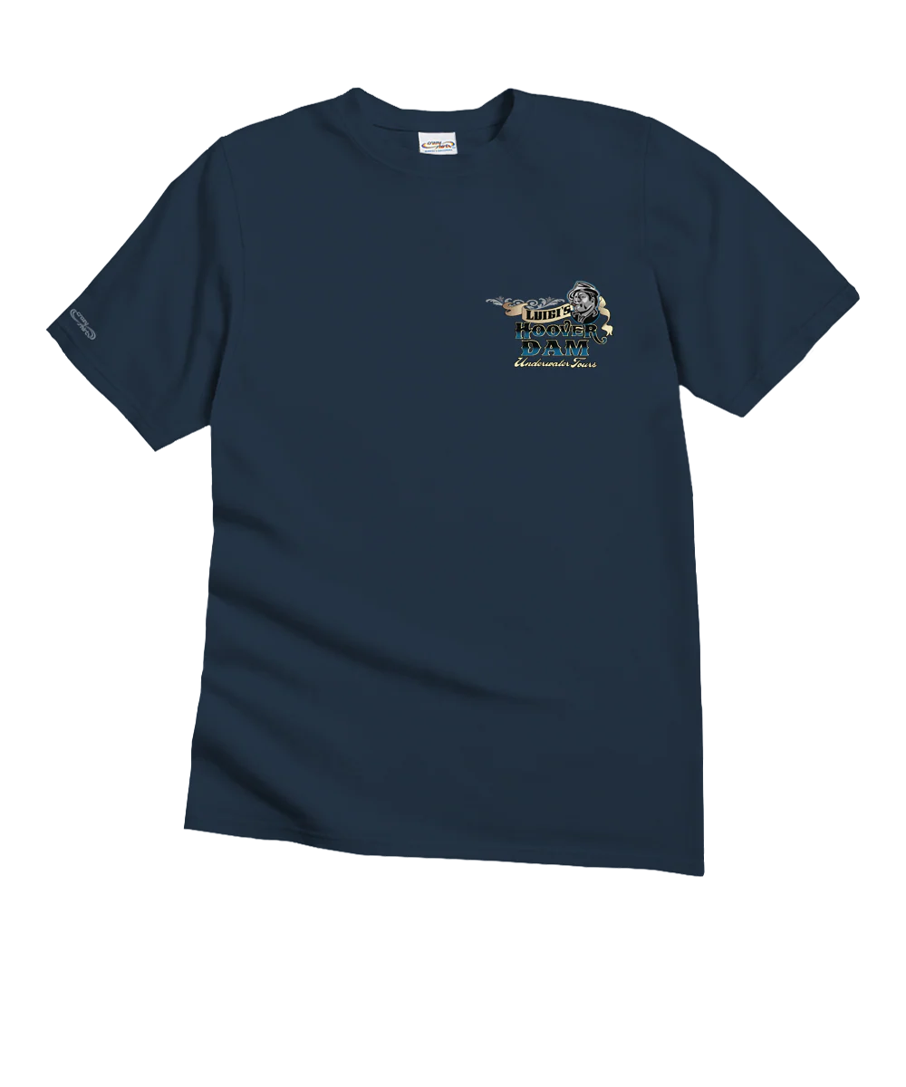 Luigis Dam - Navy Short Sleeve Crewneck T-Shirt - Image 4