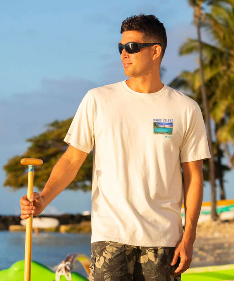 Magic Island - Coconut Dyed Short Sleeve Crewneck T-Shirt - Image 3