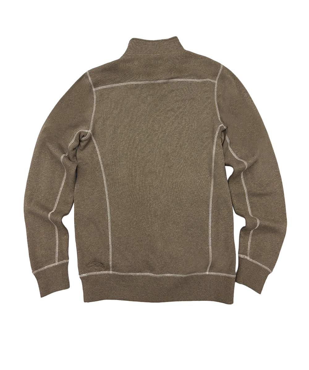Mano Hook - Taupe Heather Long Sleeve Mountain Peak Pullover - Image 4