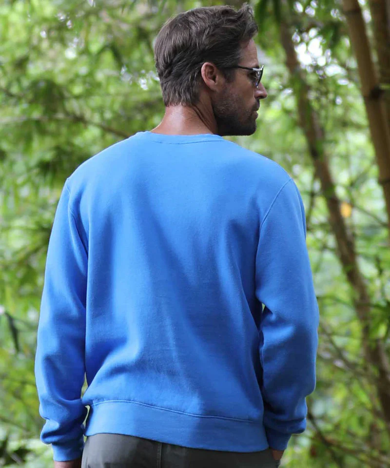 Maui Island - Blue Hawaii Dyed Long Sleeve Sweatshirt - Image 3