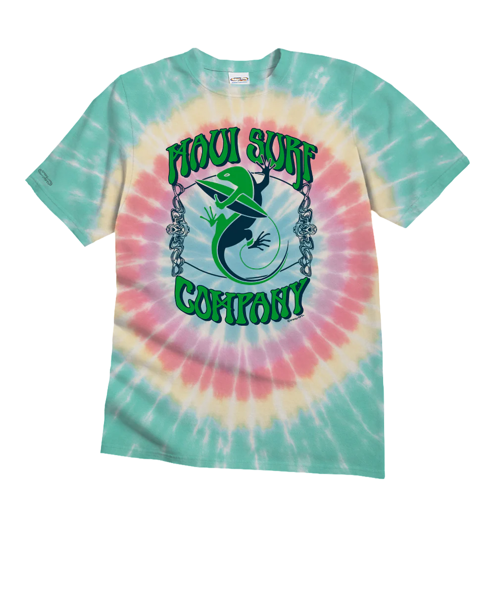 Maui Surf Tie Dye - Tie Dye Short Sleeve Crewneck T-Shirt