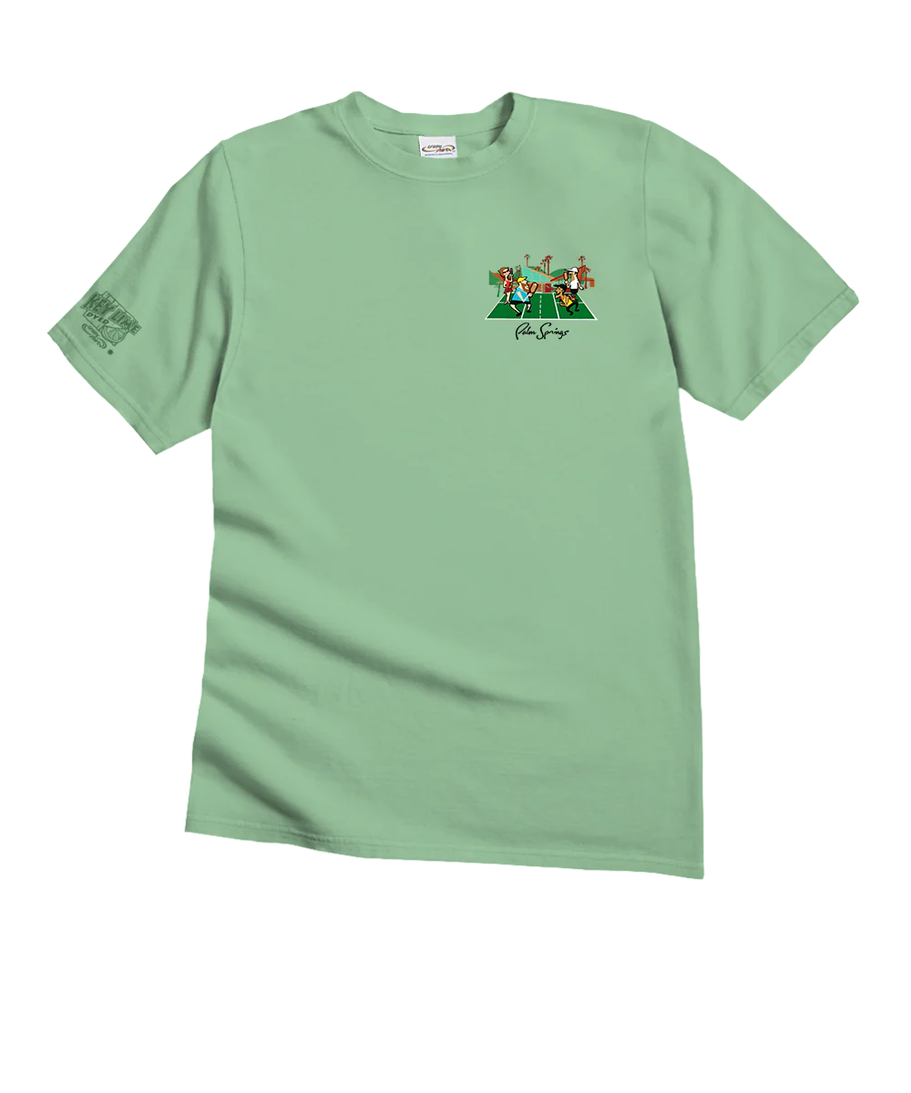 Mod Pickle Ball - Key Lime Dyed Short Sleeve Crewneck T-Shirt - Image 4