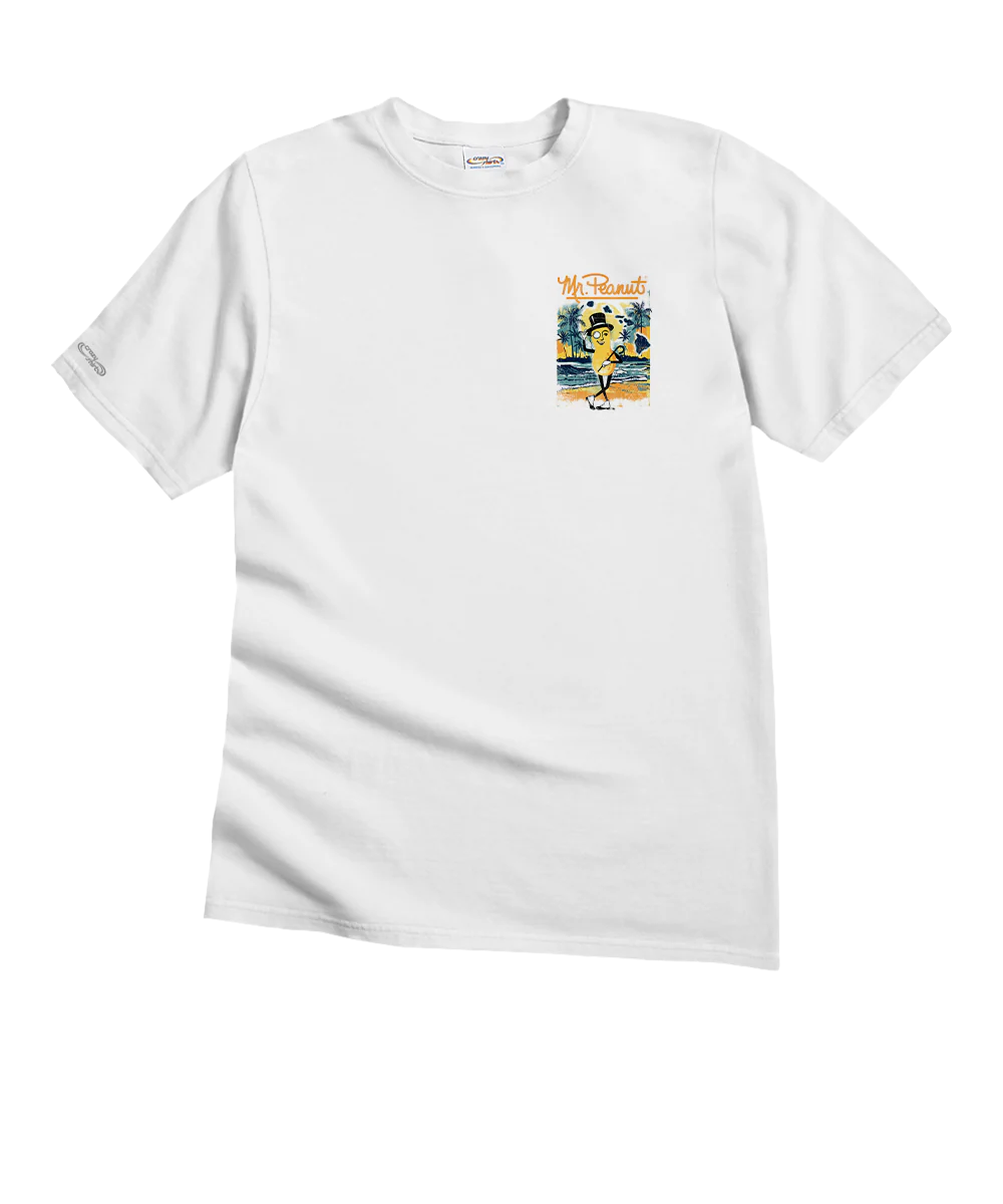 MR. PEANUT® Character Going Nuts - White Short Sleeve Crewneck T-Shirt - Image 4