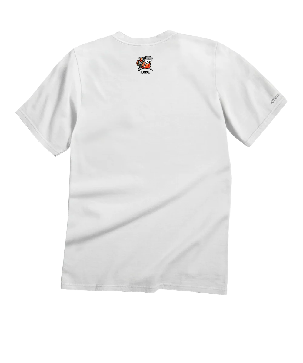 Musubi Sharka™ - White Short Sleeve Crewneck T-Shirt - Image 4