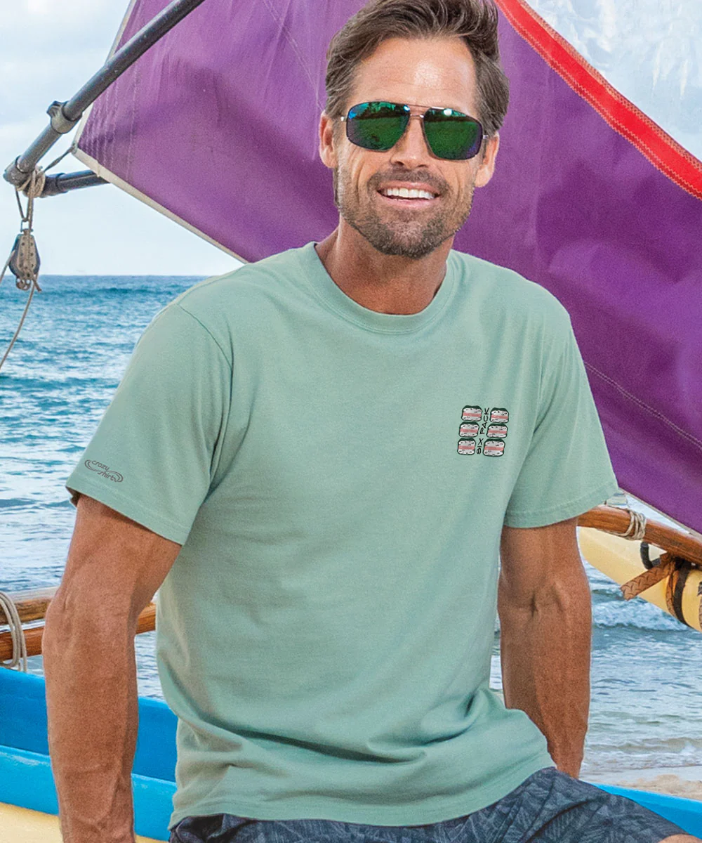 Musubi Six Pack - Seaglass Short Sleeve Crewneck T-Shirt - Image 3