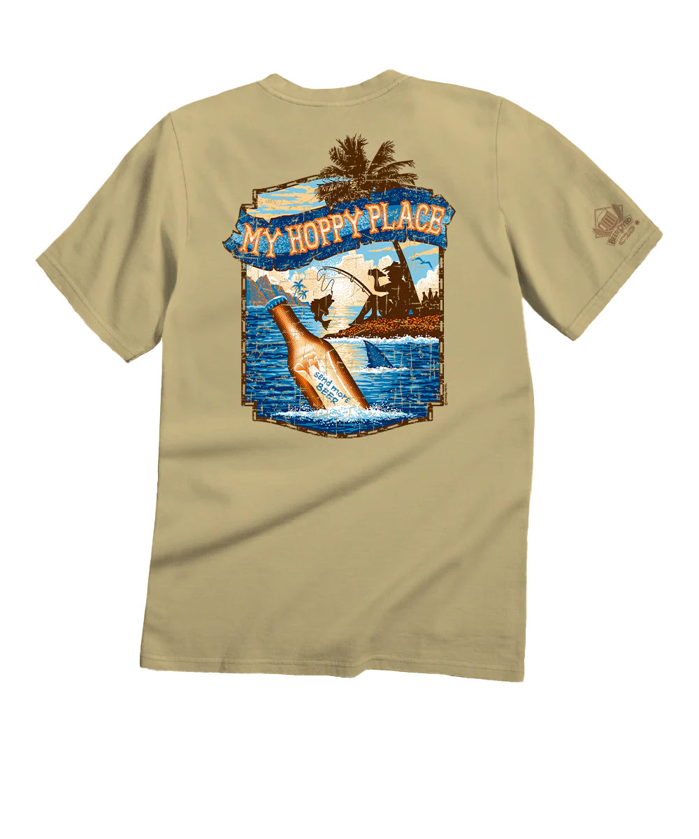 My Hoppy Place - Beer Dyed Short Sleeve Crewneck T-Shirt