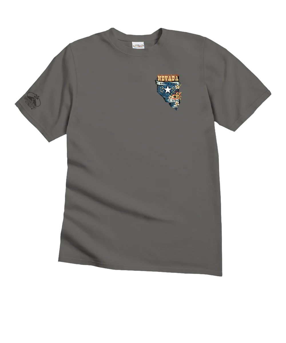Nevada With Aloha - Crater Dyed® Short Sleeve Crewneck T-Shirt - Image 4